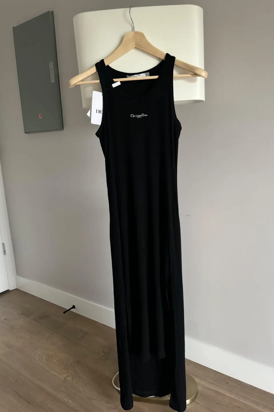 Black Ribbed Tank Dress - New with Tags thumbnail