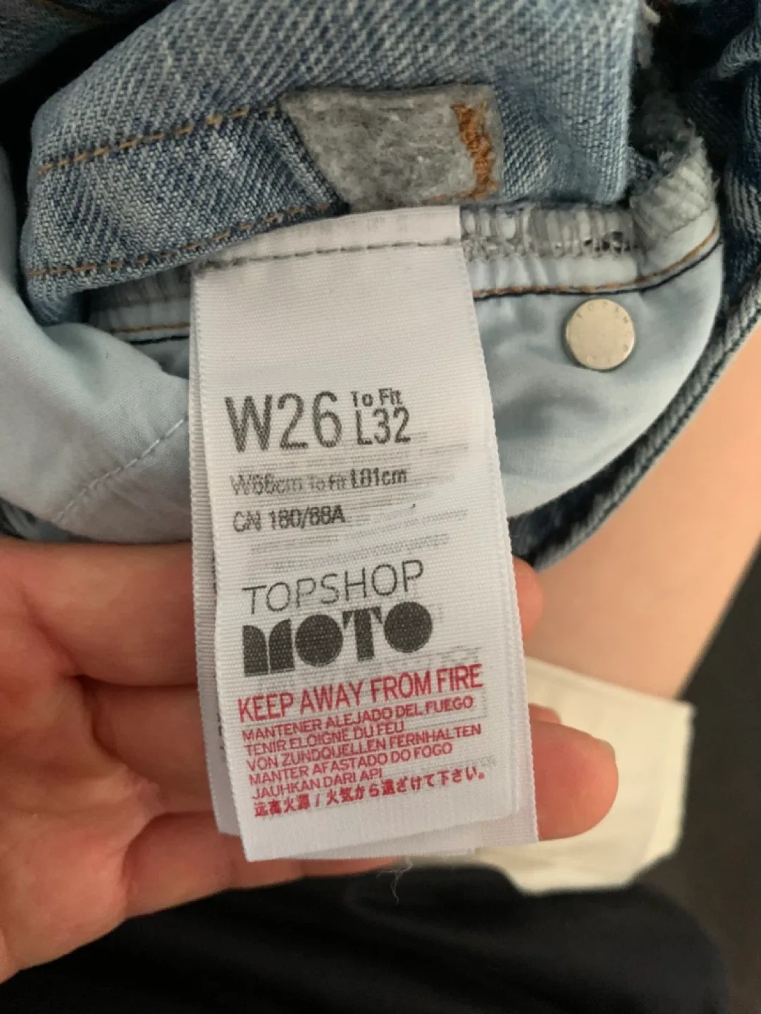 Topshop Moto Jeans - W26 L32 image indicator(4)