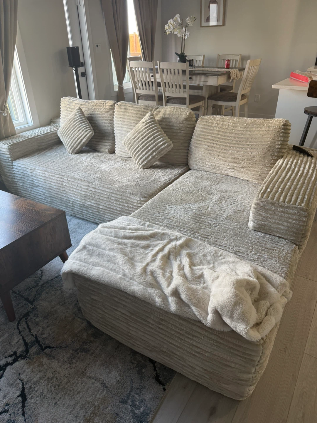 Corduroy Modular Sectional Sofa