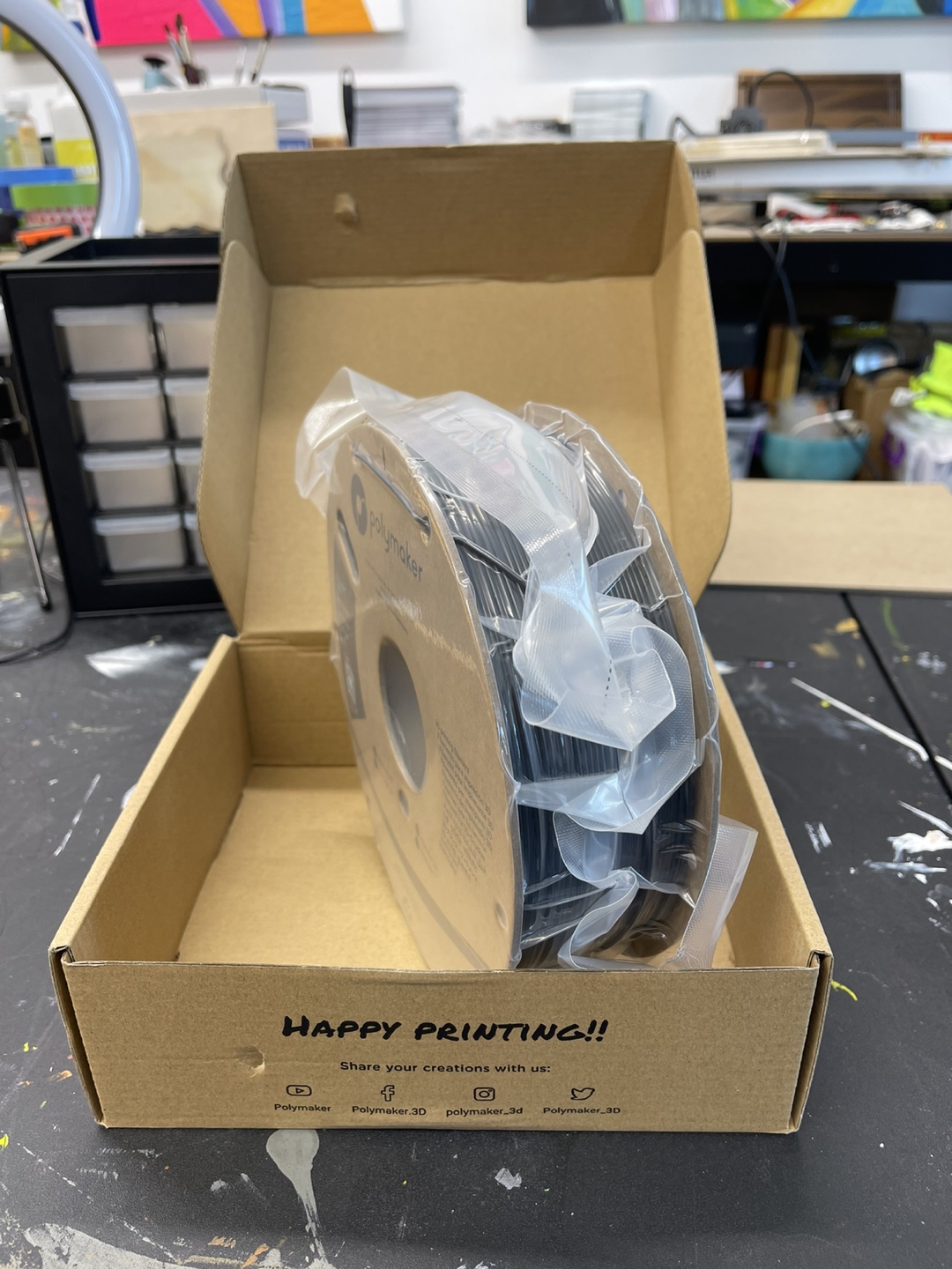 New Polymaker PolyLite ABS 3D Printing Filament - Black