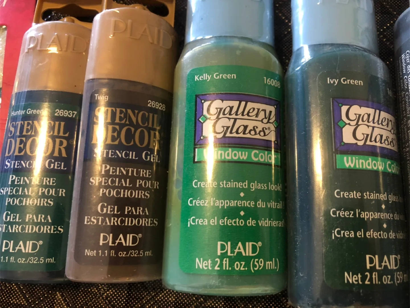 NEW Art Supplies-Plaid Craft- Stencils, Glitter, Decor image indicator(2)