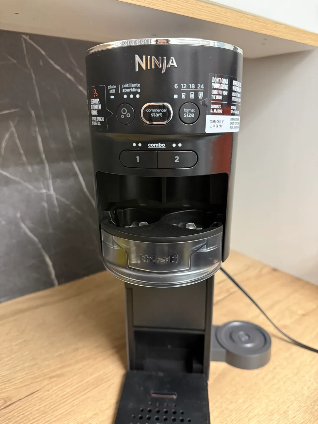 Ninja Thirsti Sparkling & Still Drink System image indicator(2)