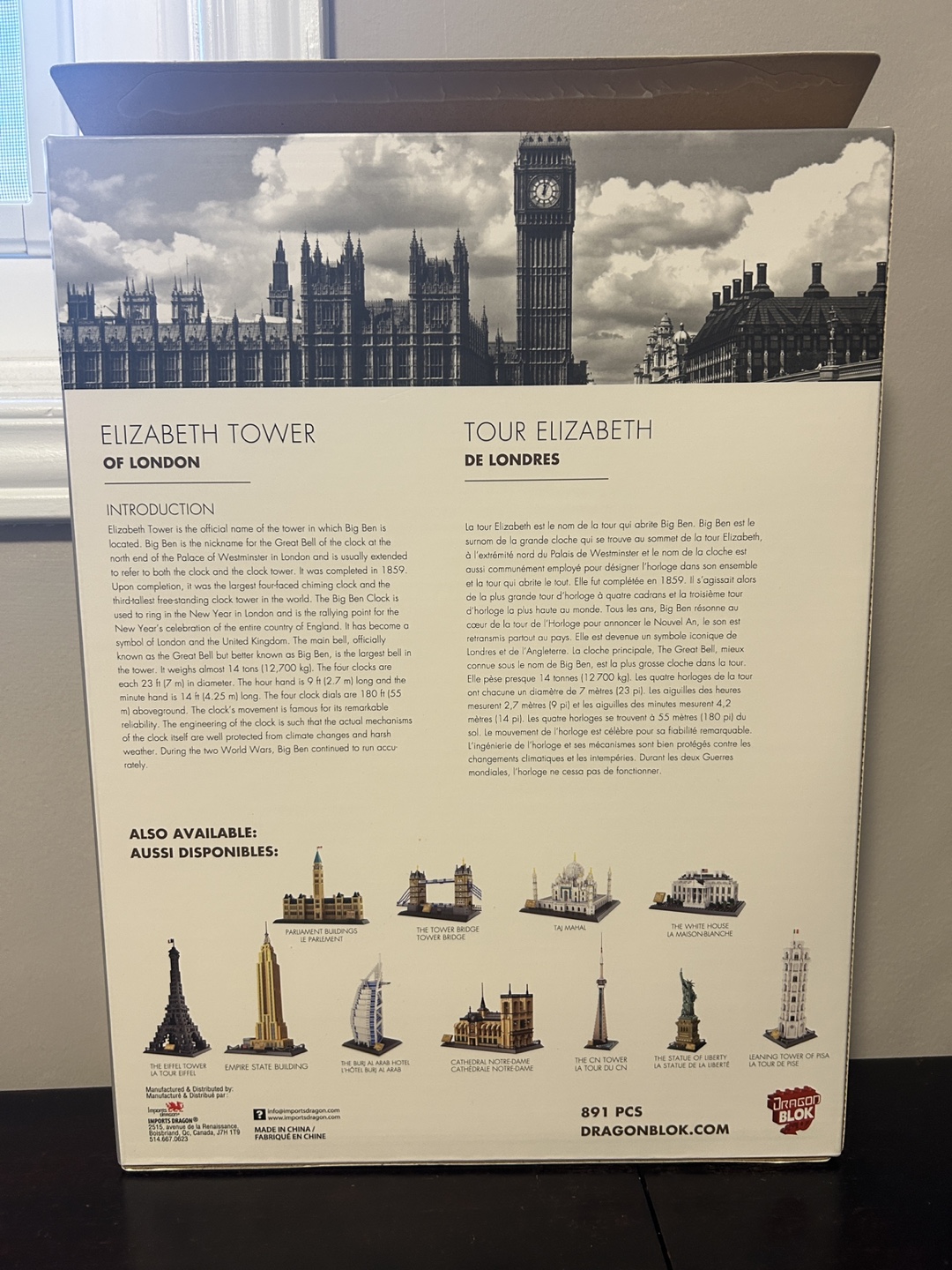 Dragon Blok Elizabeth Tower - Big Ben Lego Set - photo 2