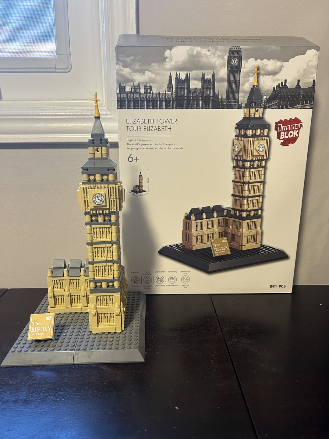 Dragon Blok Elizabeth Tower - Big Ben Lego Set