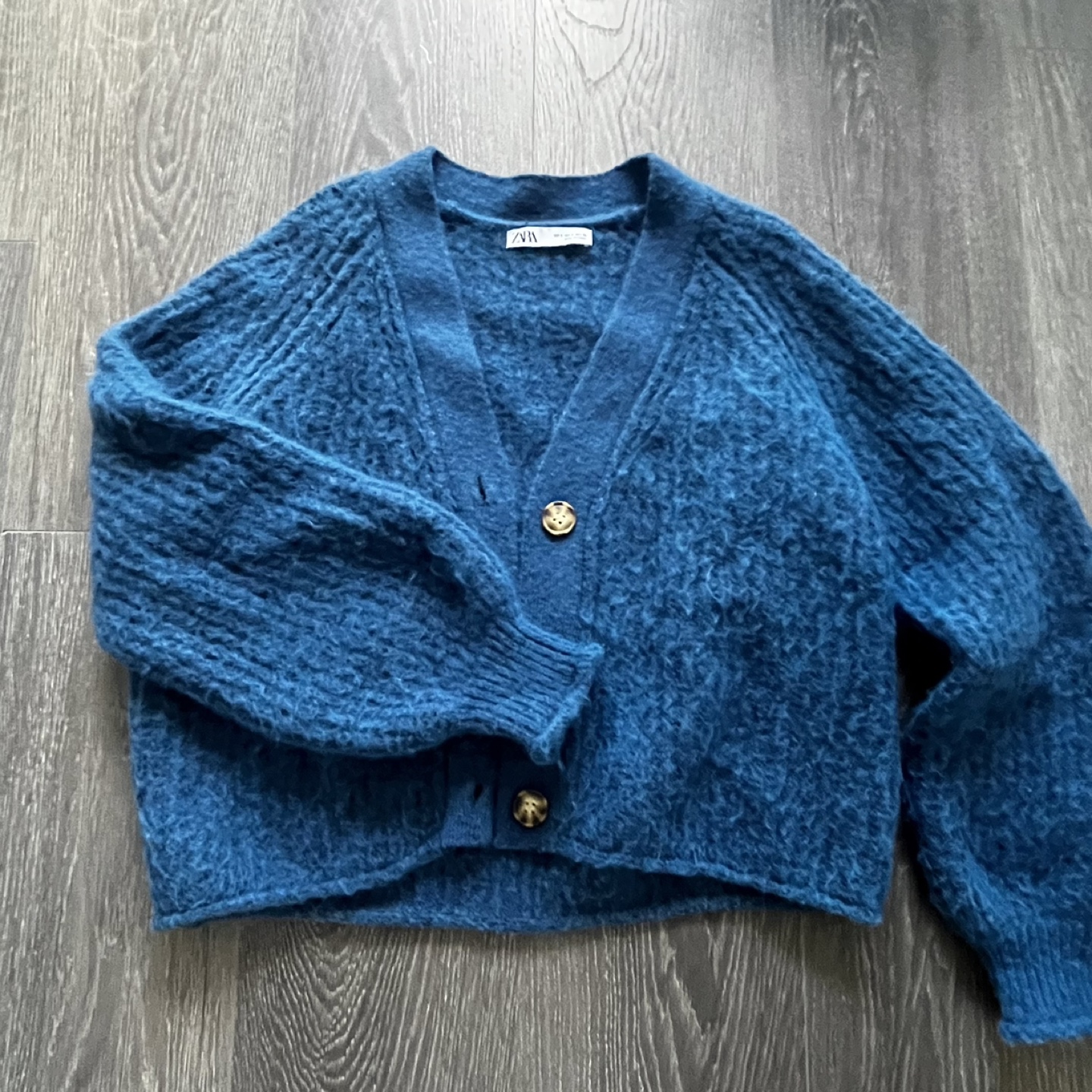 Zara Blue Knit Cardigan