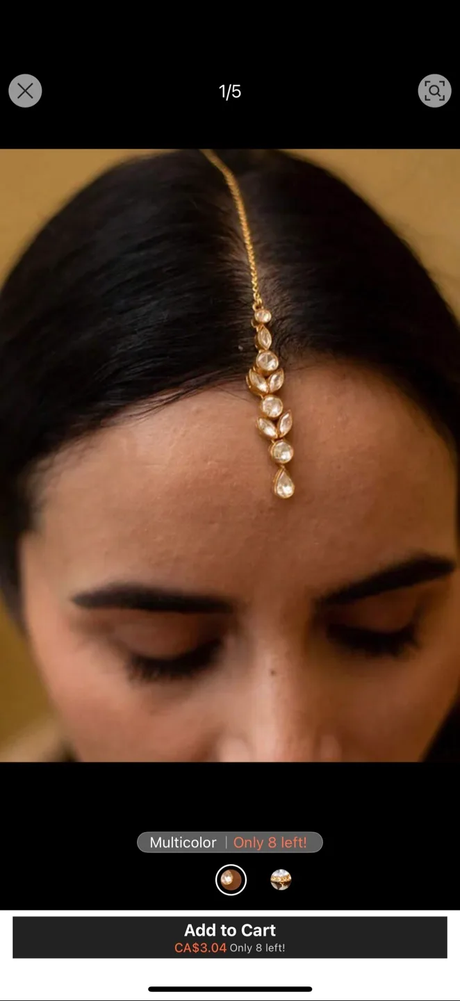 New Hair Accessory - Tikka Headpiece thumbnail