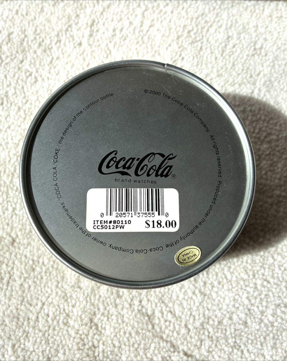 New 2000 Coca-Cola Vintage Bottle Collectible Clock Watch Key - photo 5