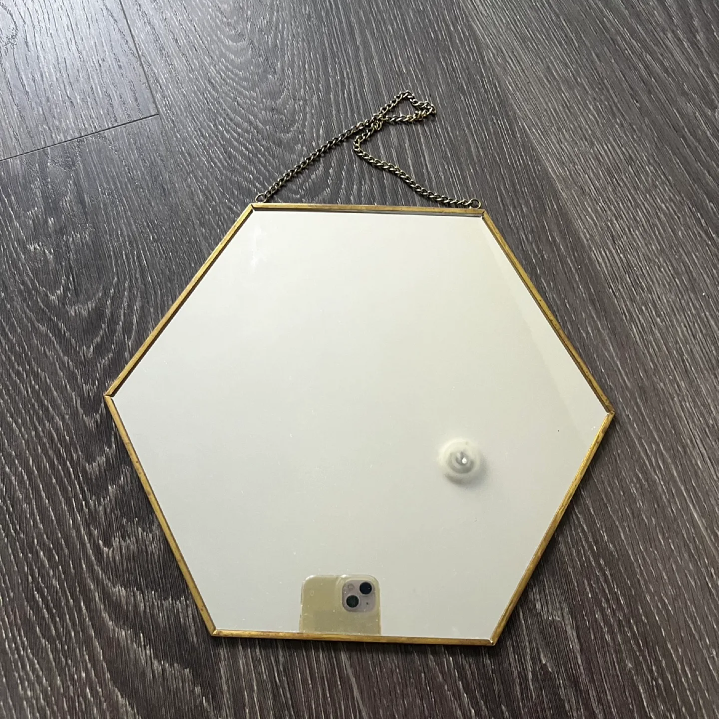 Gold Hexagon Wall Mirror thumbnail