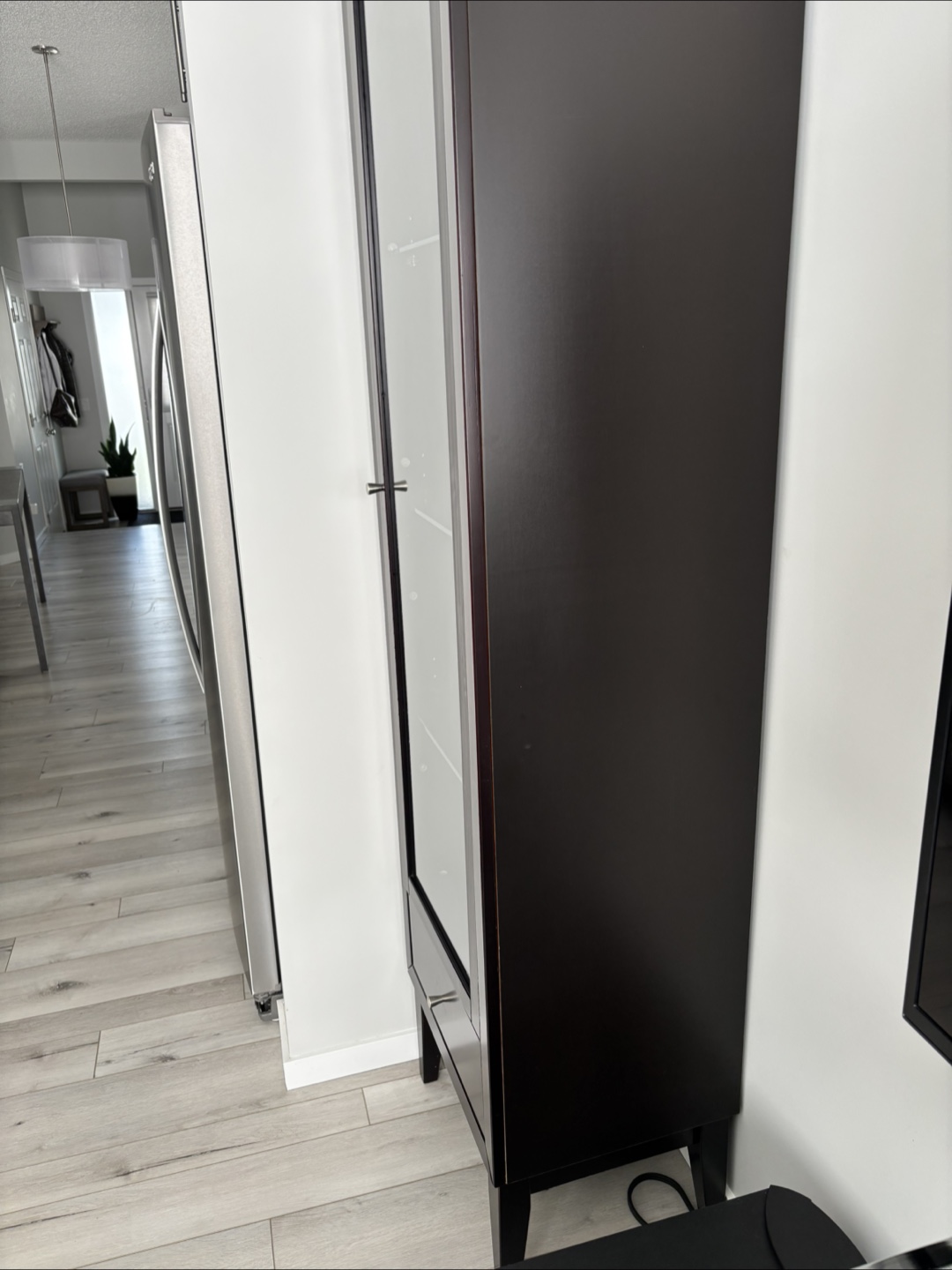Dark Brown Display Cabinet - 78" tall - photo 5