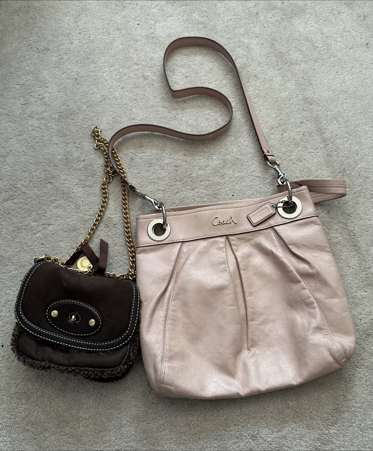 Coach Leather Crossbody Bag and UGG Purse