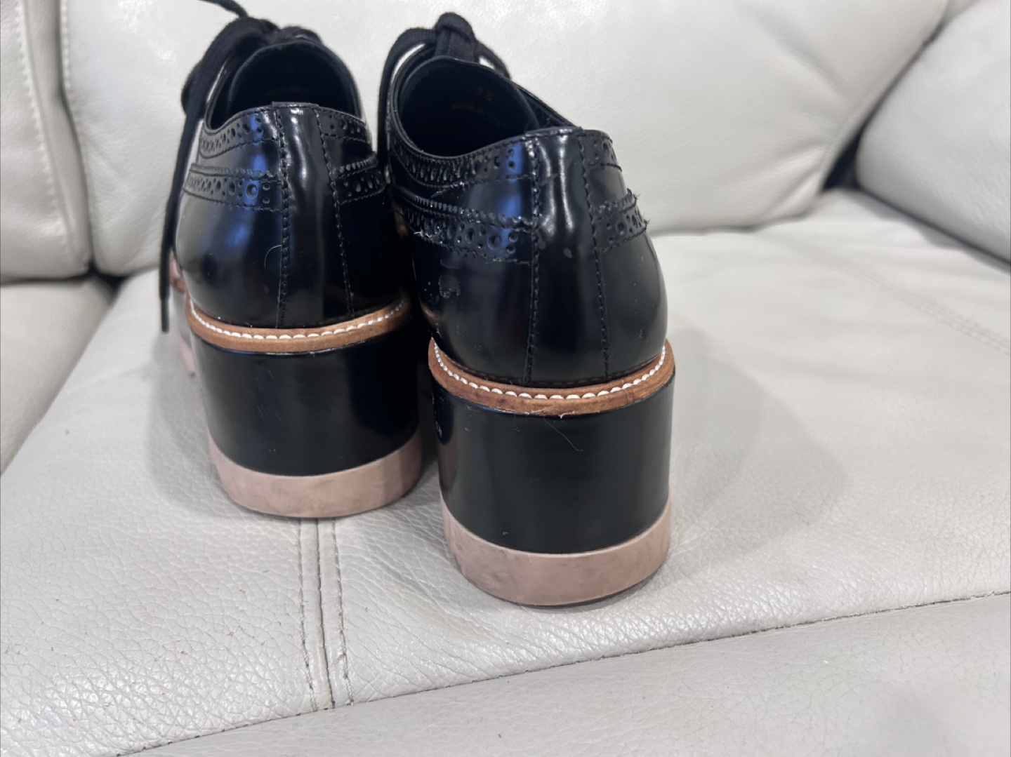 Prada Black Platform Oxfords - photo 5