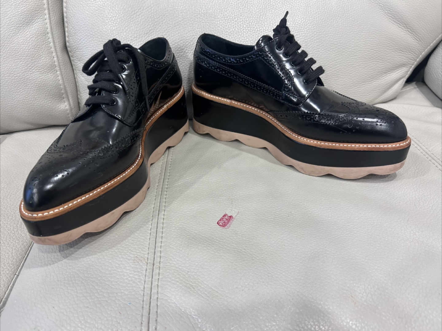 Prada Black Platform Oxfords - photo 4