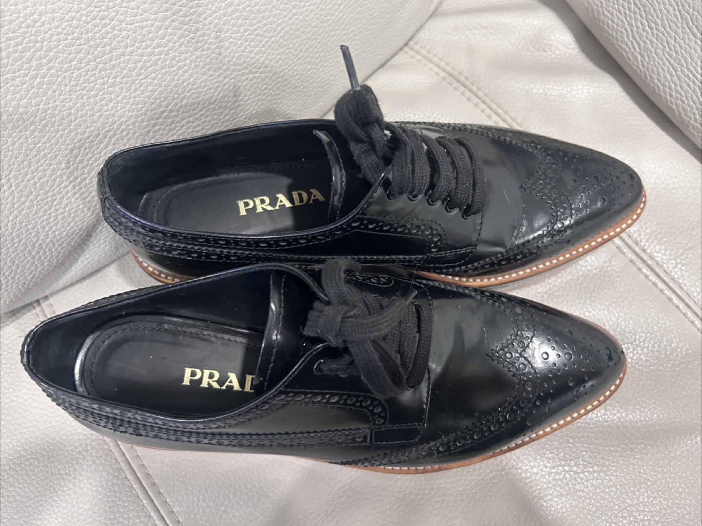 Prada Black Platform Oxfords - photo 2