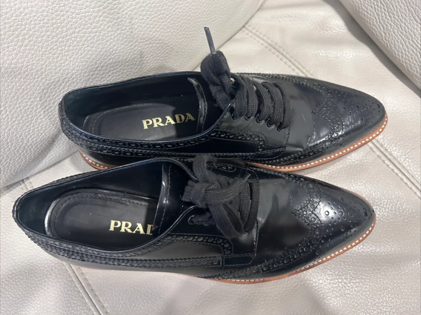 Prada Black Platform Oxfords image indicator(2)