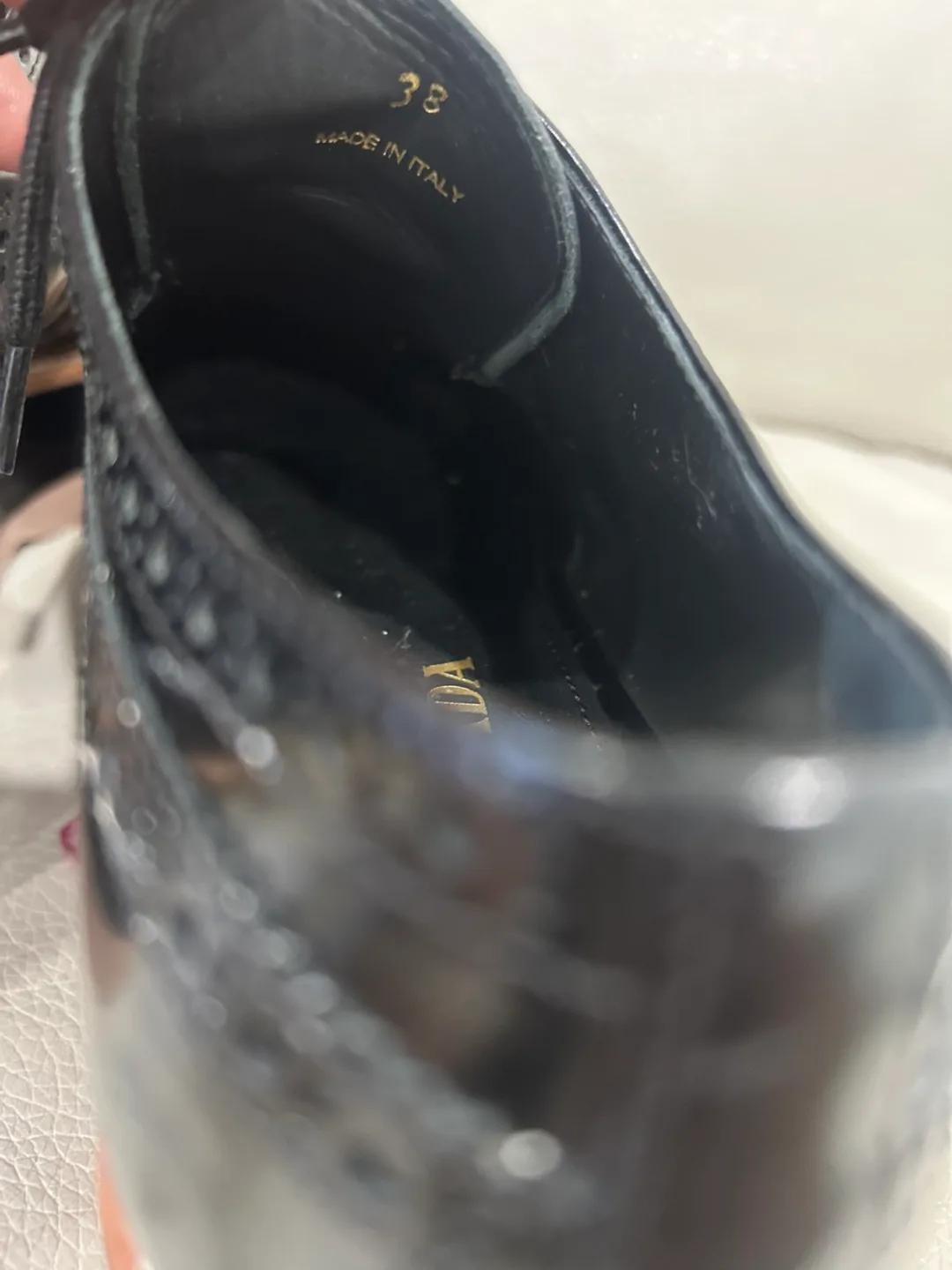 Prada Black Platform Oxfords image indicator(7)