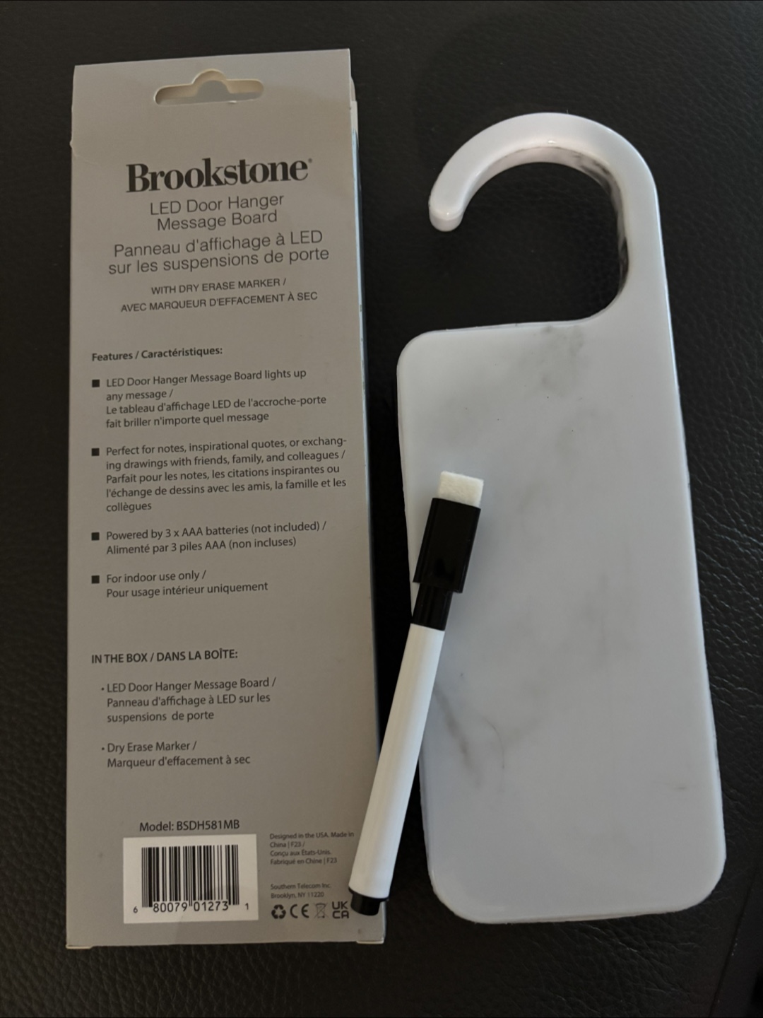 2 x Brookstone LED Door Hanger Message Board - photo 2