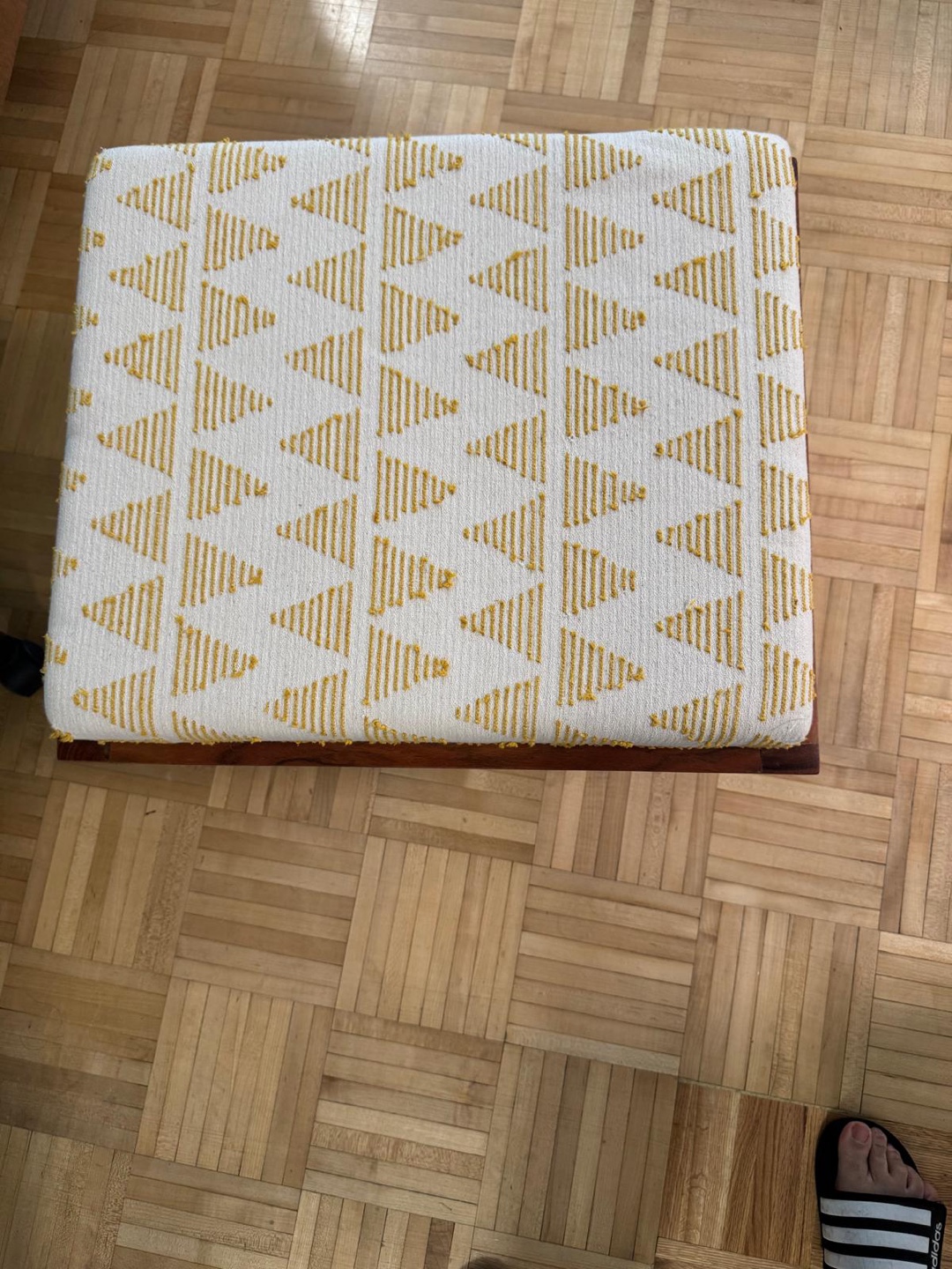 Upholstered Wooden Stool - photo 3