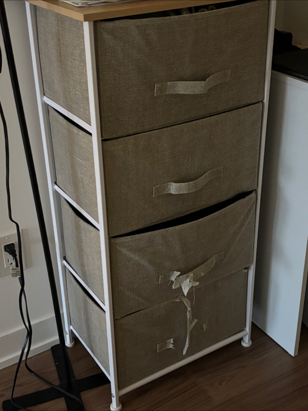 4-Drawer Fabric Storage Tower - Damaged