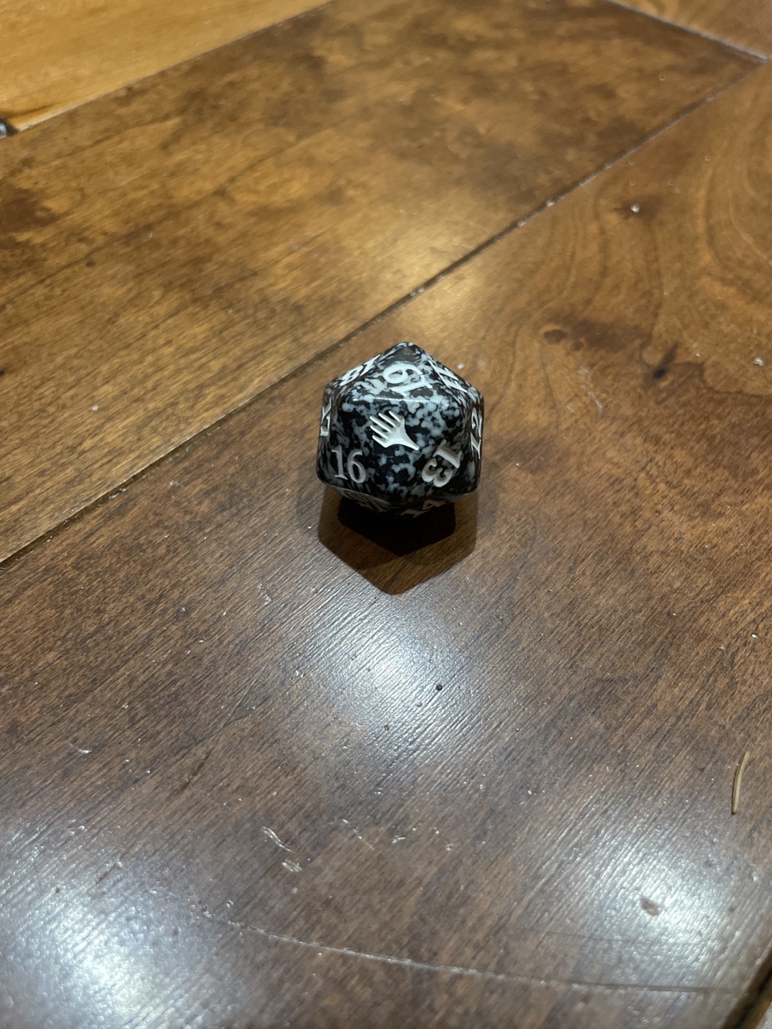 D20 Dice - Black & White