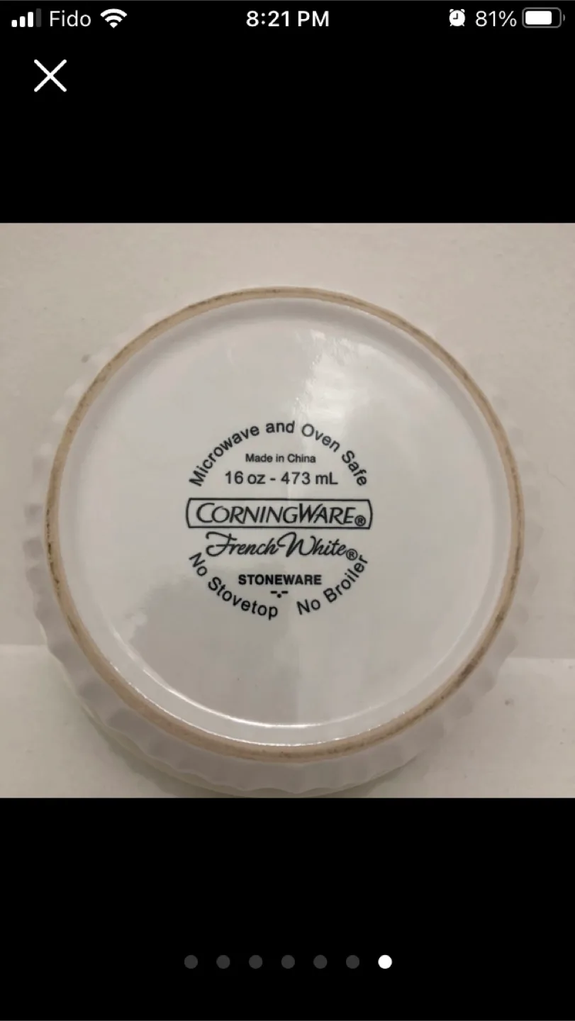 Corning Ware French White round casserole set@downtown image indicator(7)