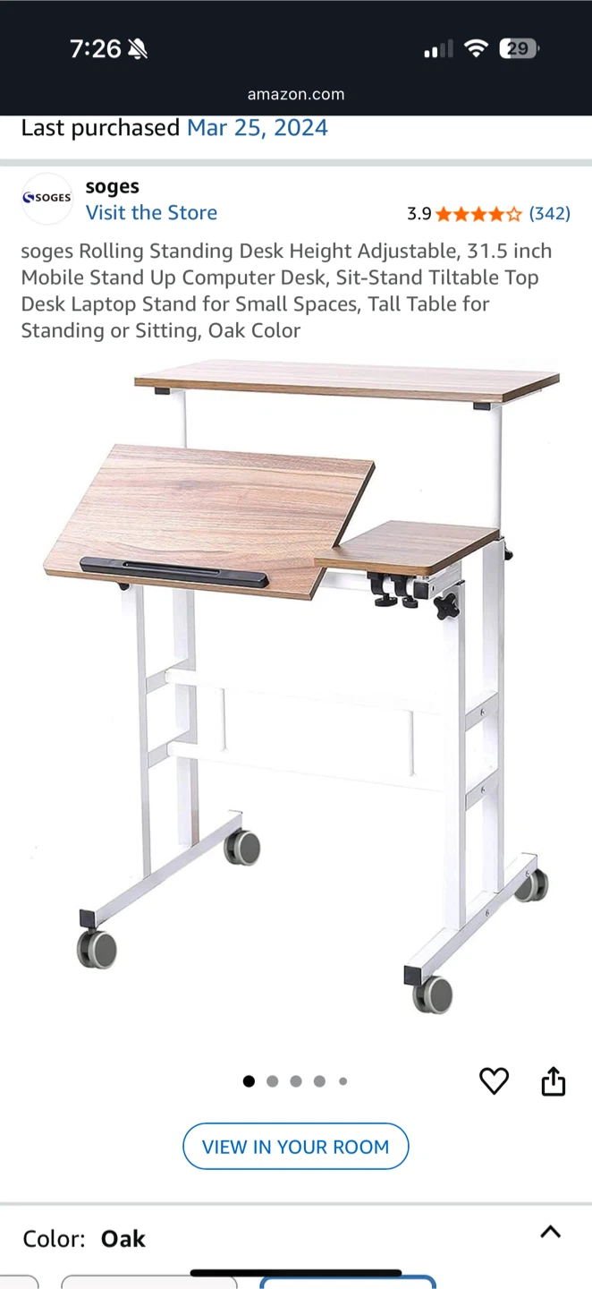 standing adjustable desk - photo 2