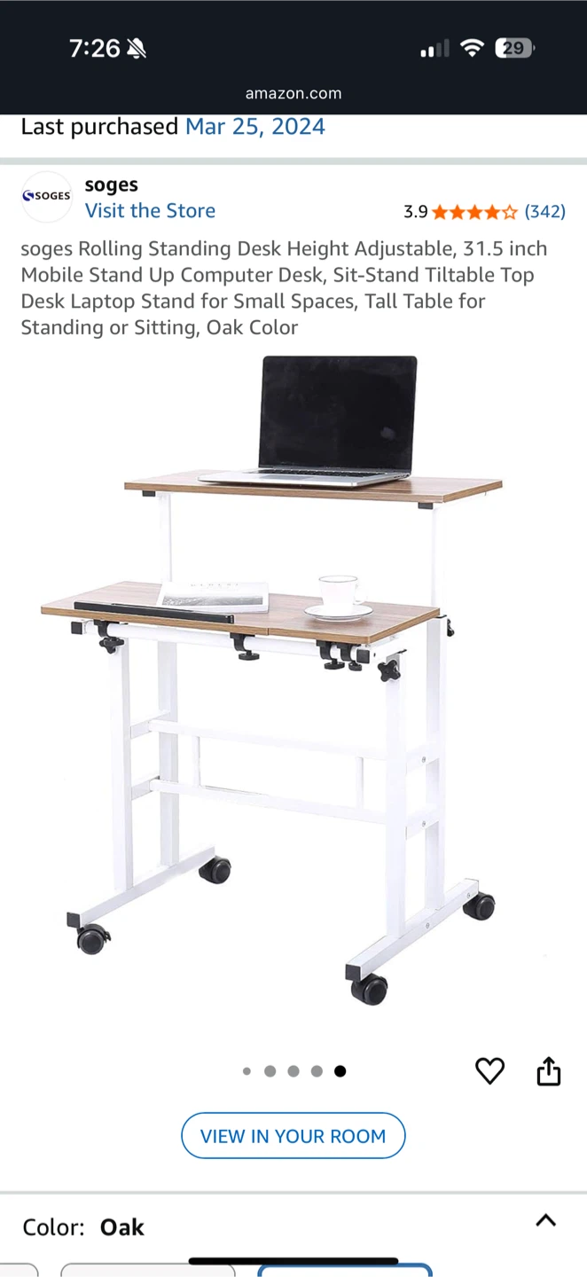 standing adjustable desk - photo 3
