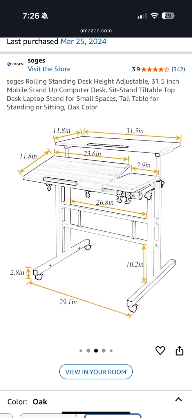 standing adjustable desk - photo 4