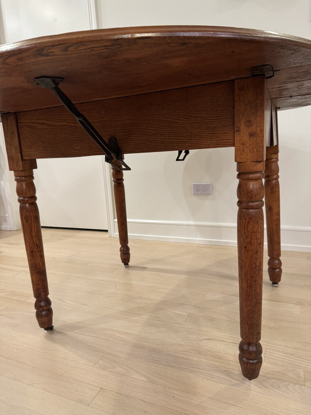 FREE Antique Oak Drop-Leaf Dining Table - photo 4