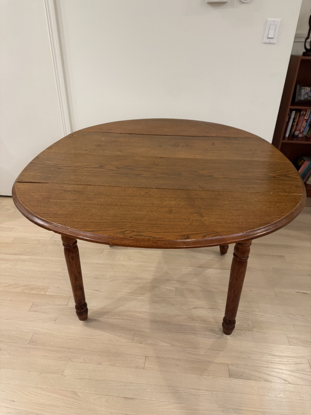 FREE Antique Oak Drop-Leaf Dining Table - photo 2