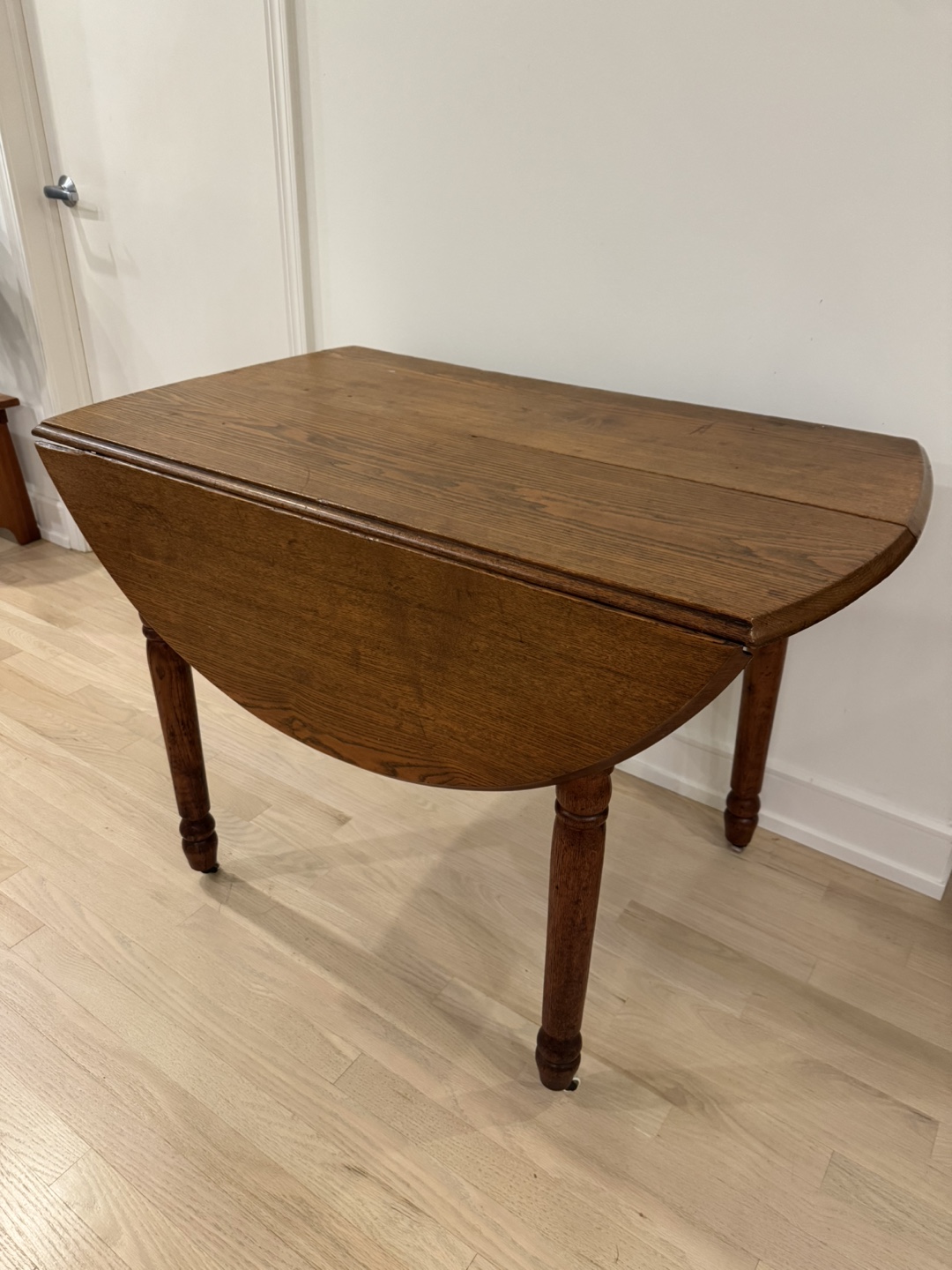 FREE Antique Oak Drop-Leaf Dining Table