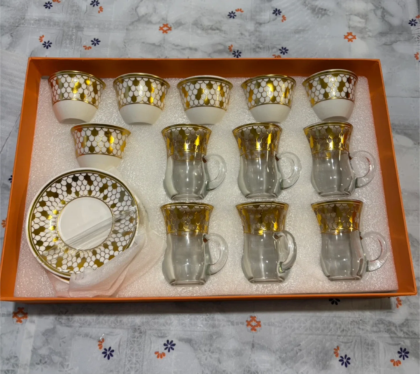 Luxury 18-Piece Ottoman Style Tea & Coffee Set – Brand New thumbnail