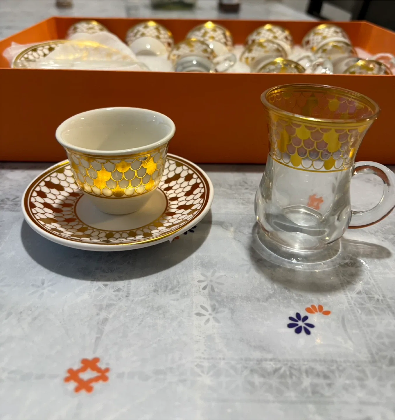 Luxury 18-Piece Ottoman Style Tea & Coffee Set – Brand New image indicator(2)