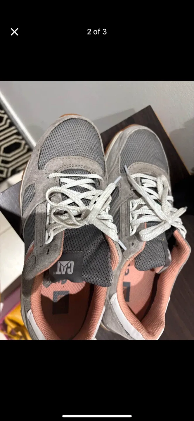 CAT Grey Sneakers steel toe shoes thumbnail
