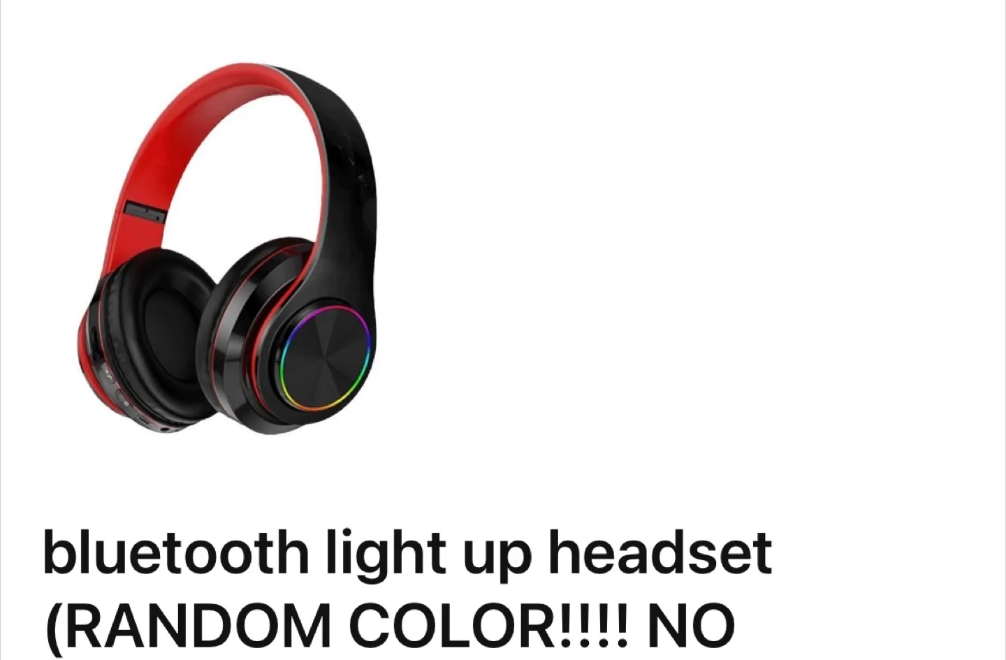 Random bluetooth light up headset thumbnail