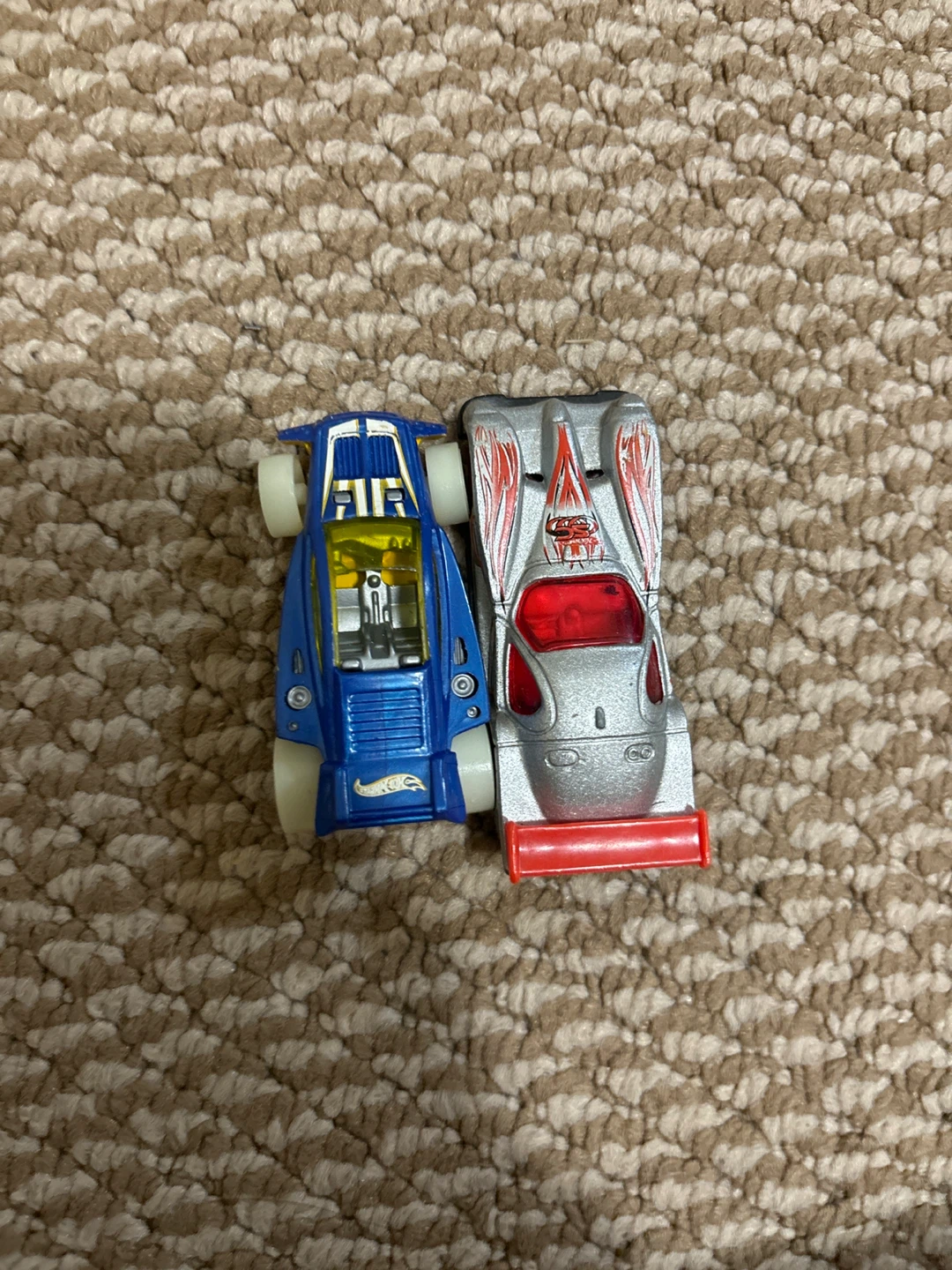 Hot Wheels Diecast Cars - Blue & Silver