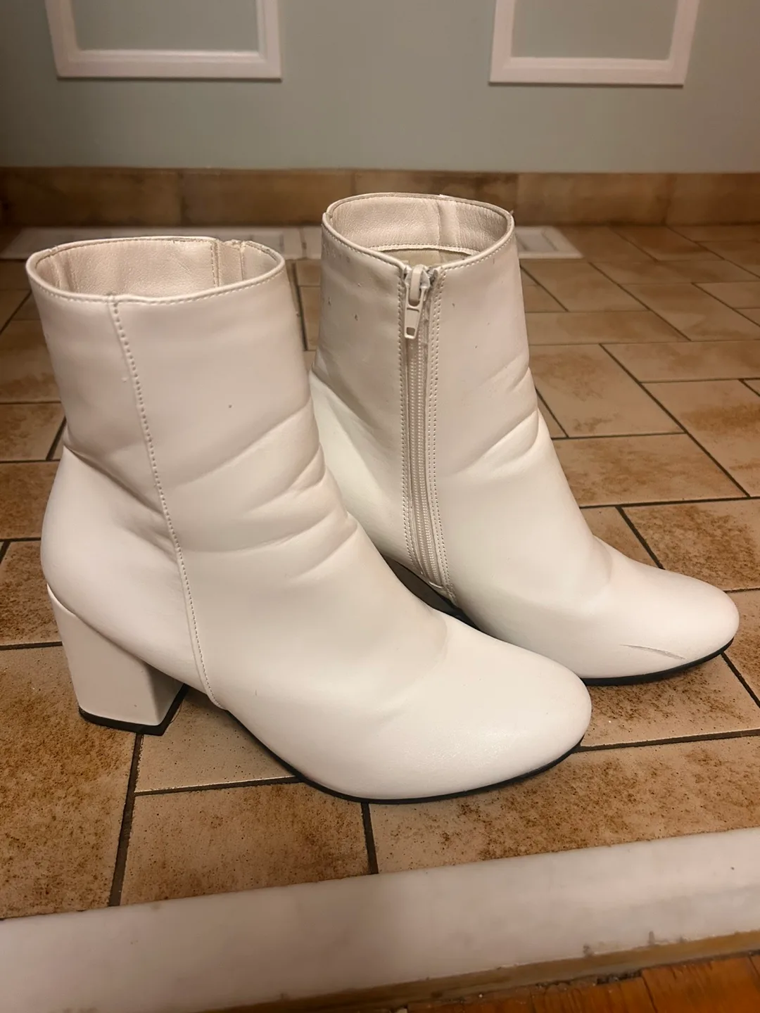 White Ankle Boots thumbnail