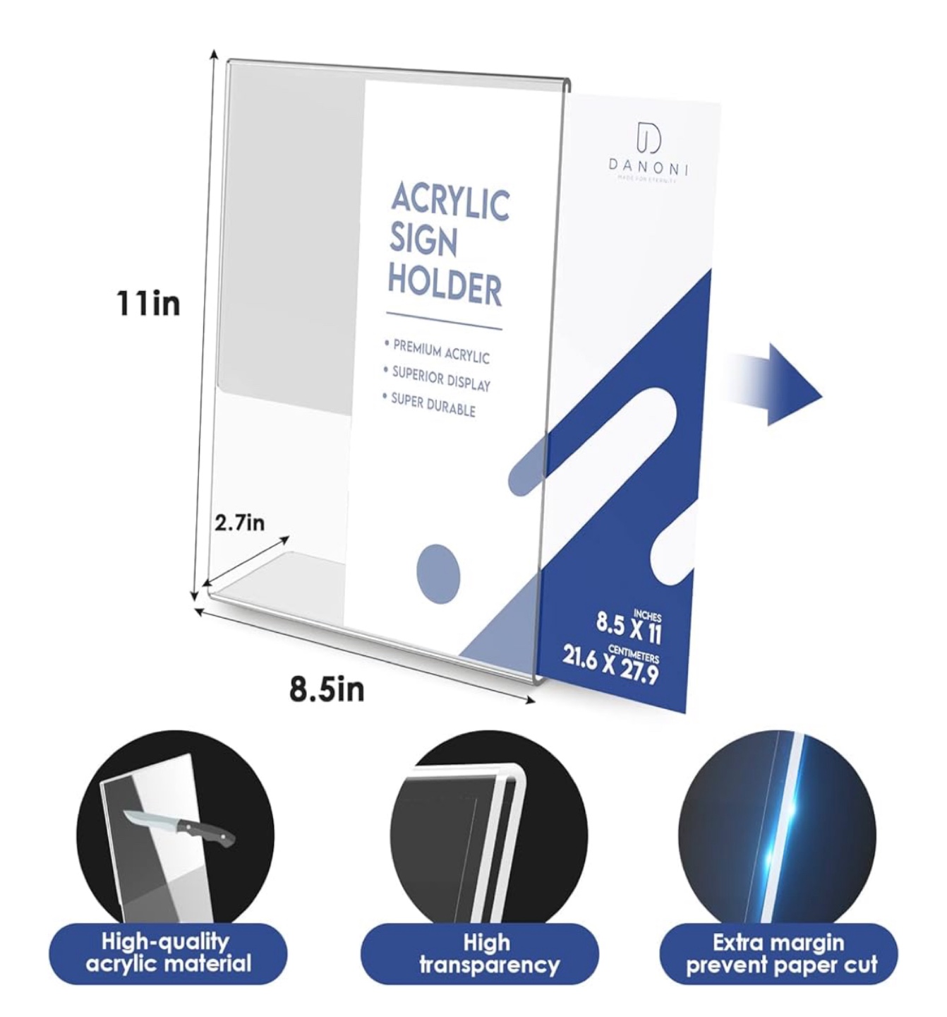6 Acrylic Sign Holders - photo 2