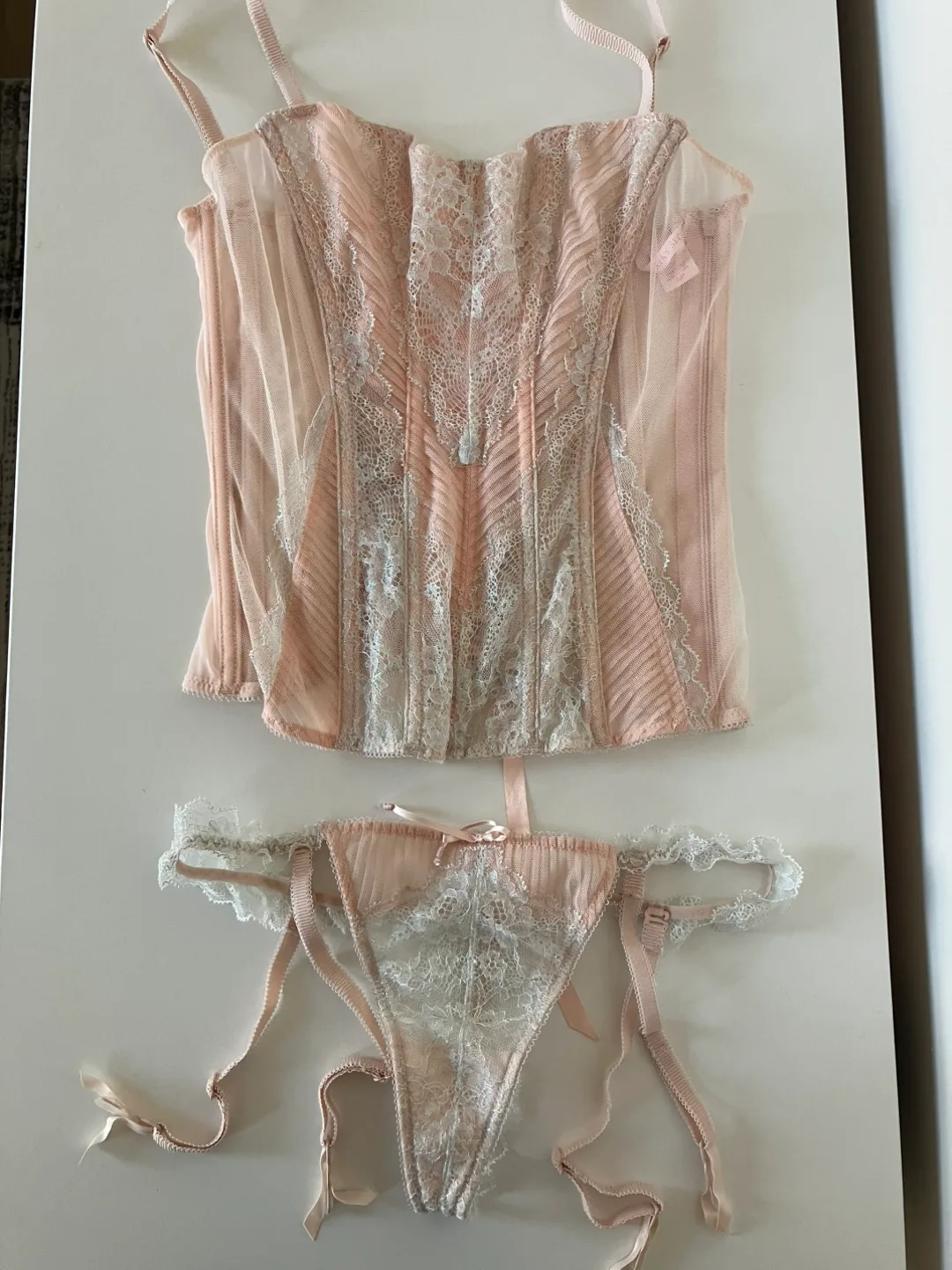 Victoria’s Secret Lace Corset Lingerie Set thumbnail
