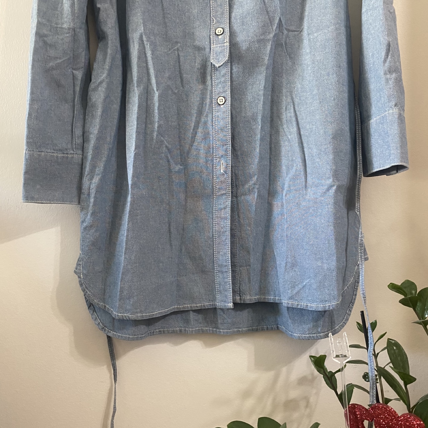 Tommy Denim Shirt Dress - Size 8 - photo 5
