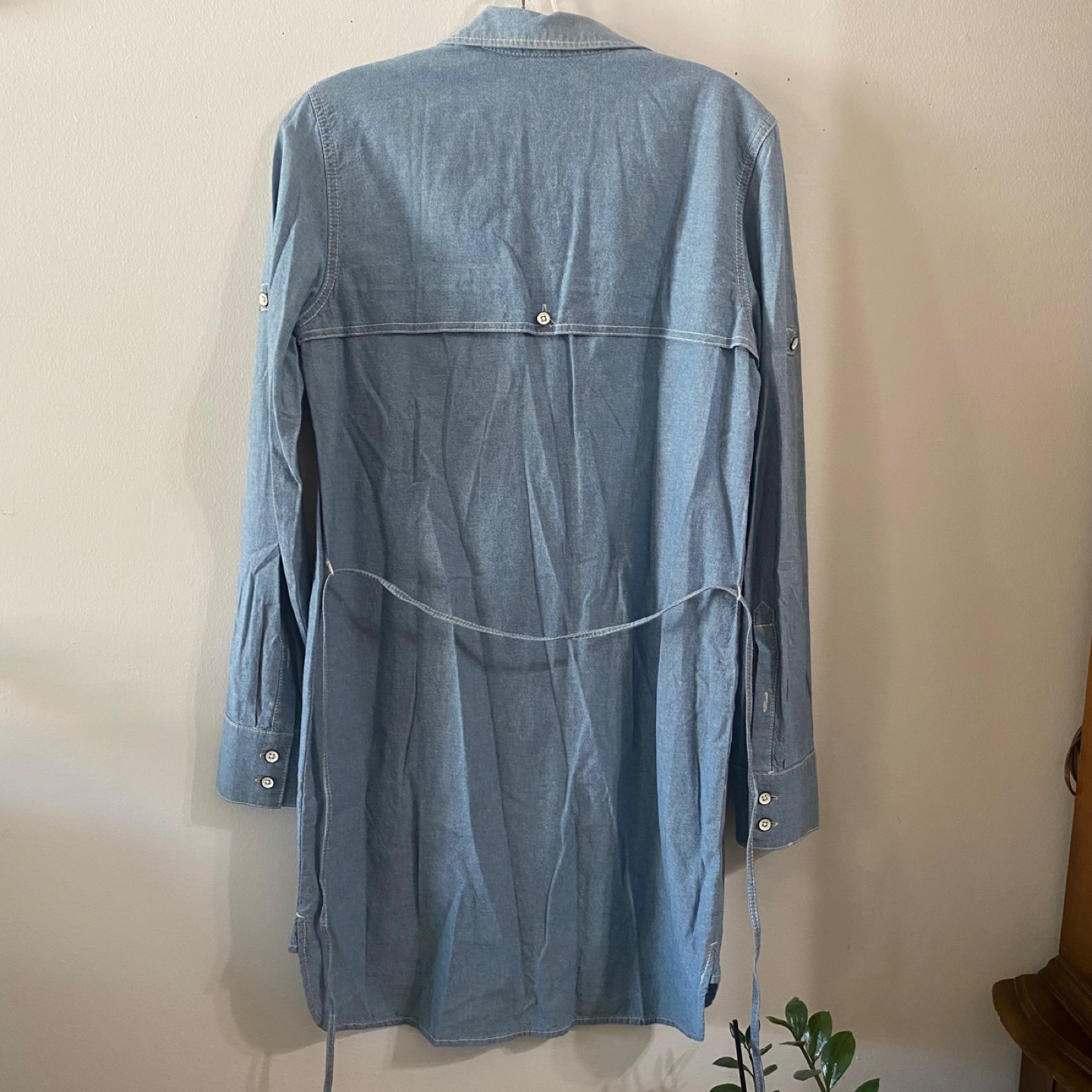 Tommy Denim Shirt Dress - Size 8 - photo 4