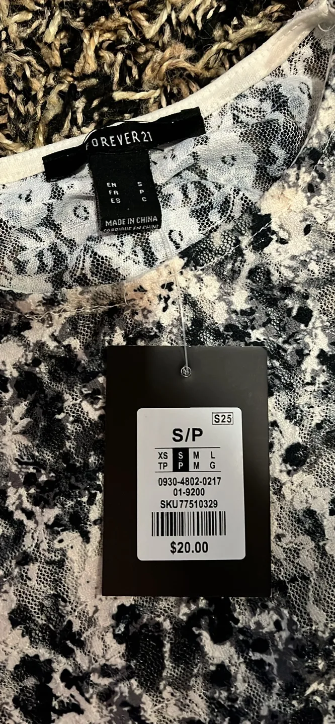 Forever 21 Floral Lacy Dress - Size S image indicator(2)