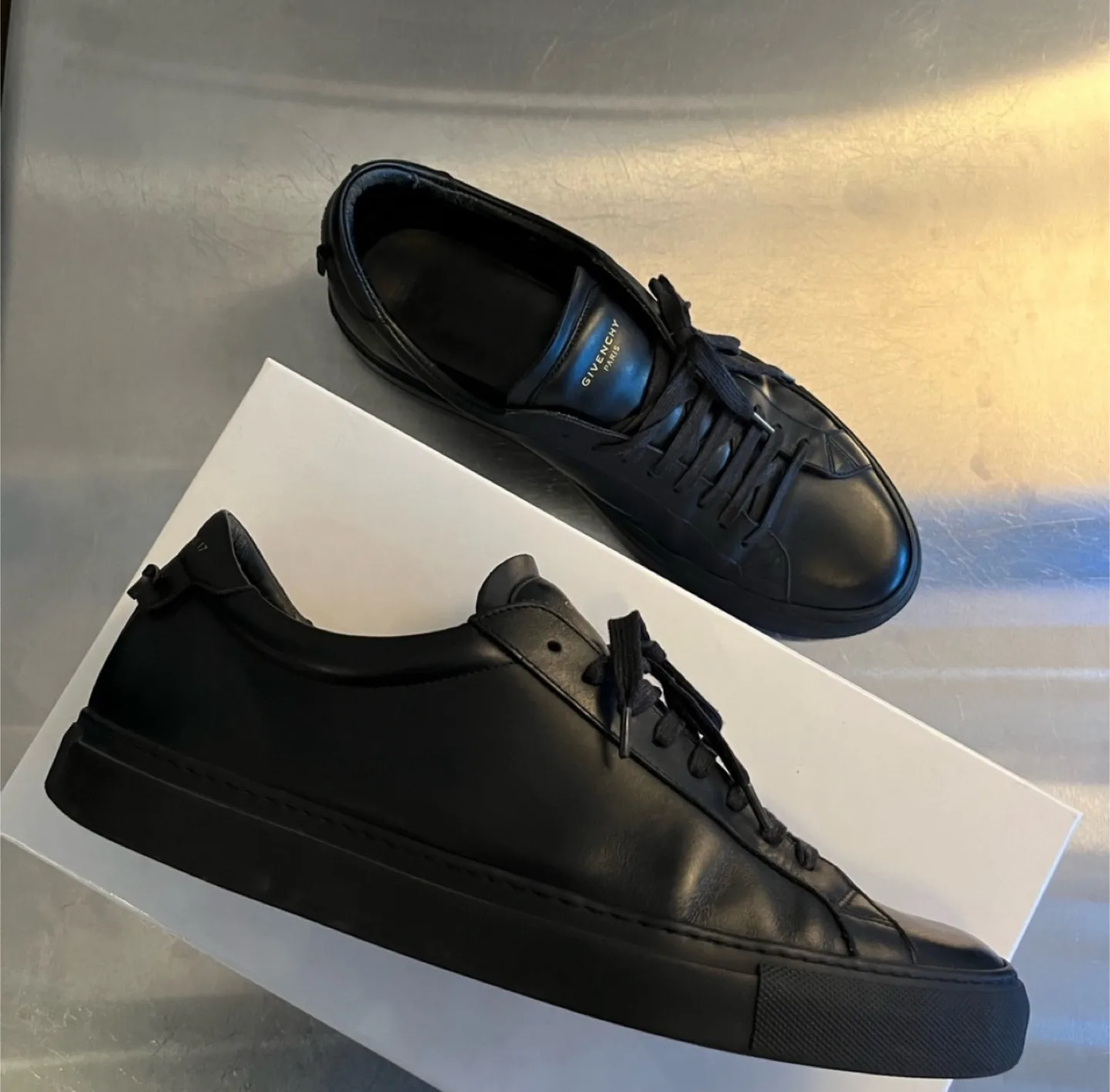 Givenchy Black Leather Sneakers - Size 44 image indicator(3)