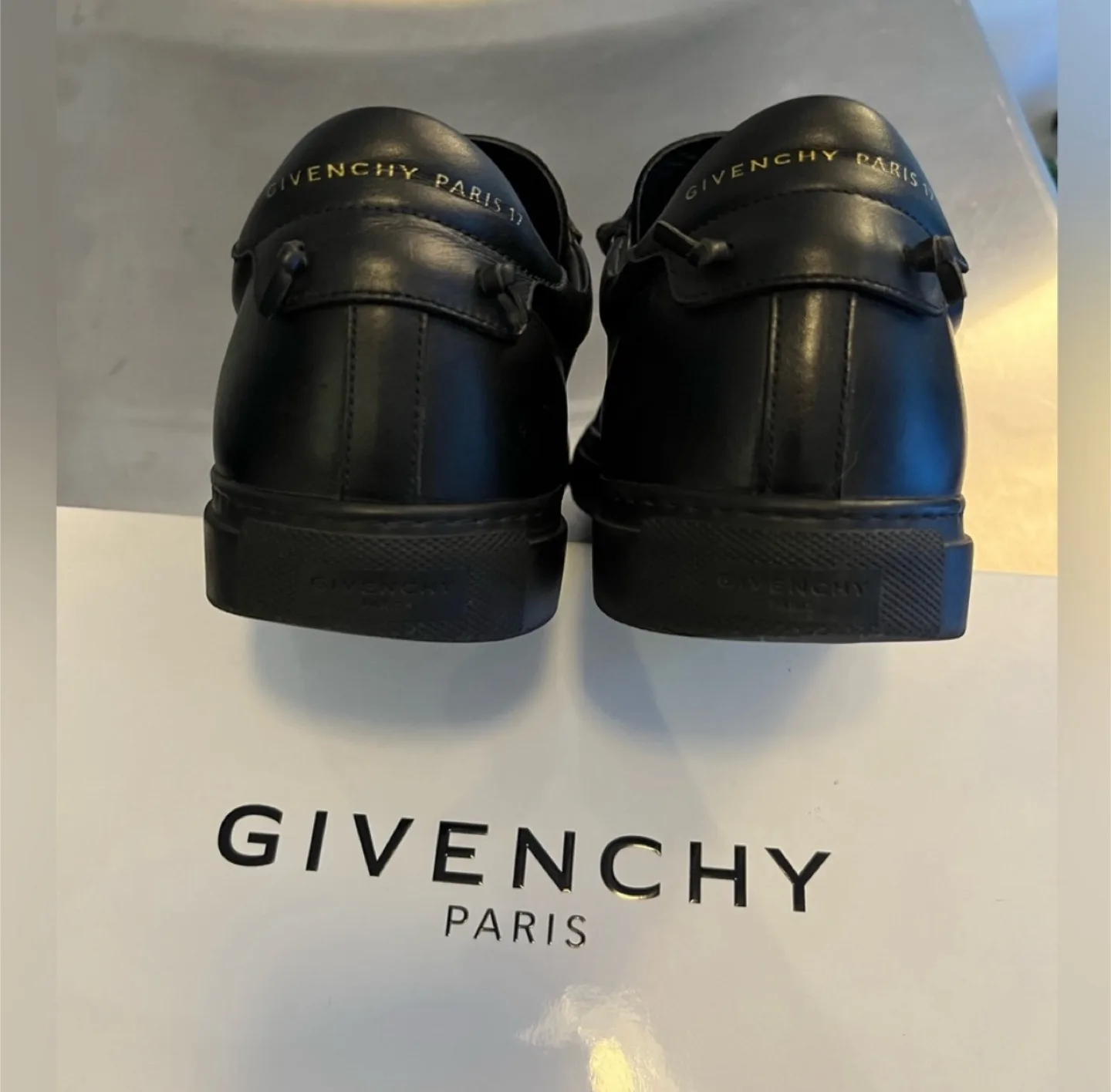 Givenchy Black Leather Sneakers - Size 44 image indicator(2)