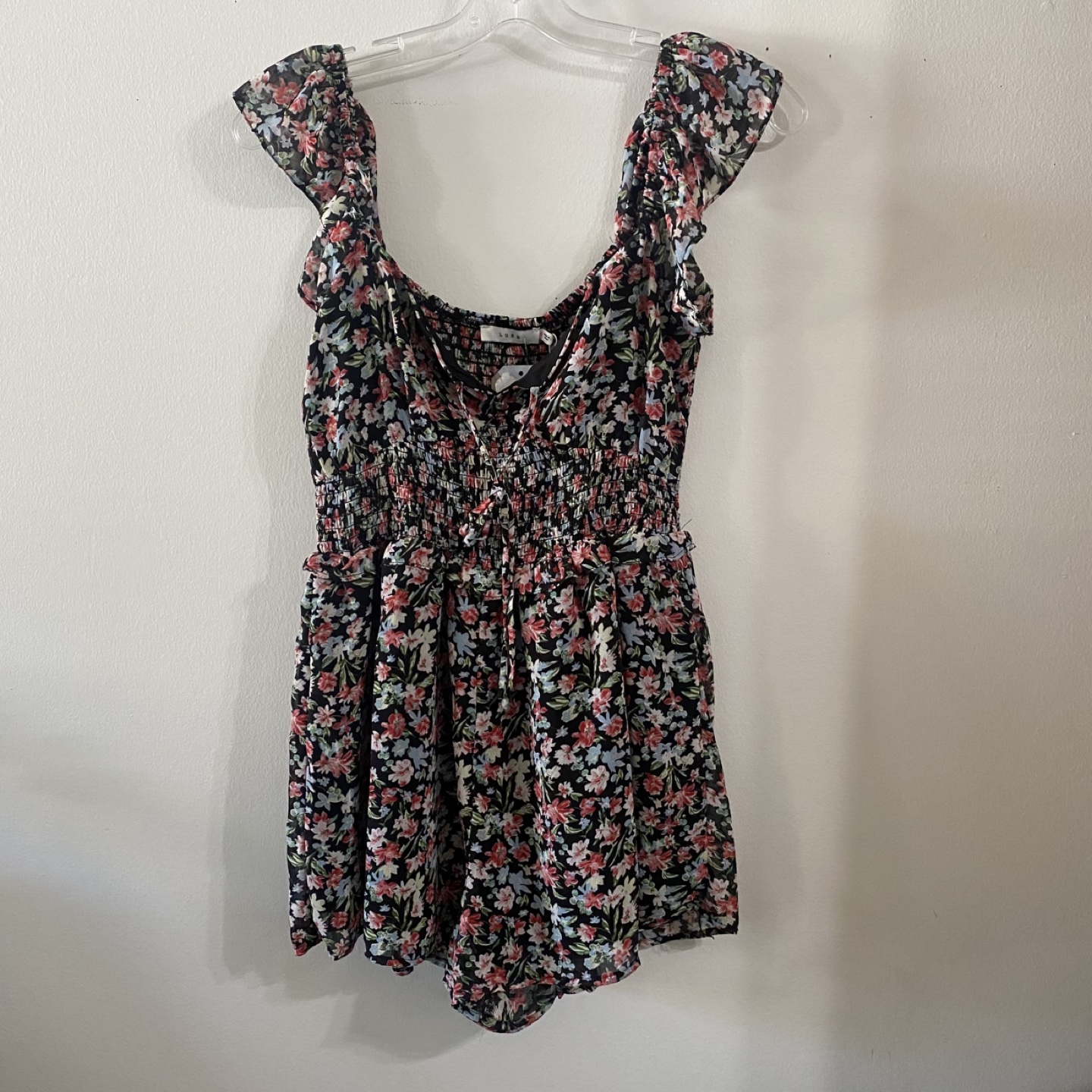 Lush Floral Romper - Size Small