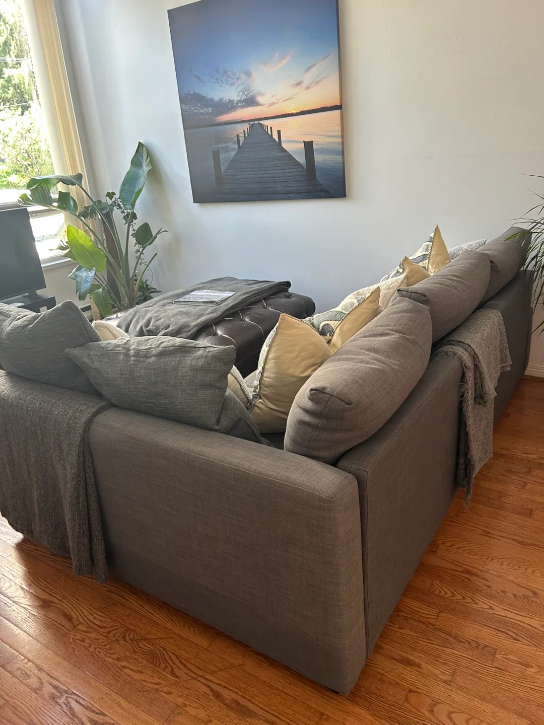 Grey Sectional Sofa - Great Condition! thumbnail