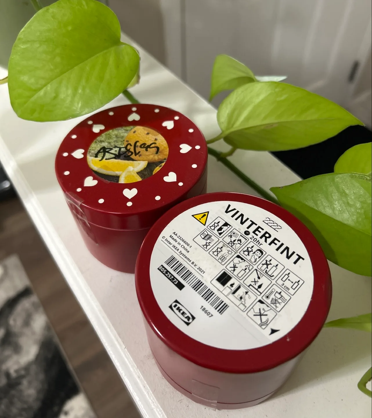 IKEA VINTERFINT Scented Candle x2