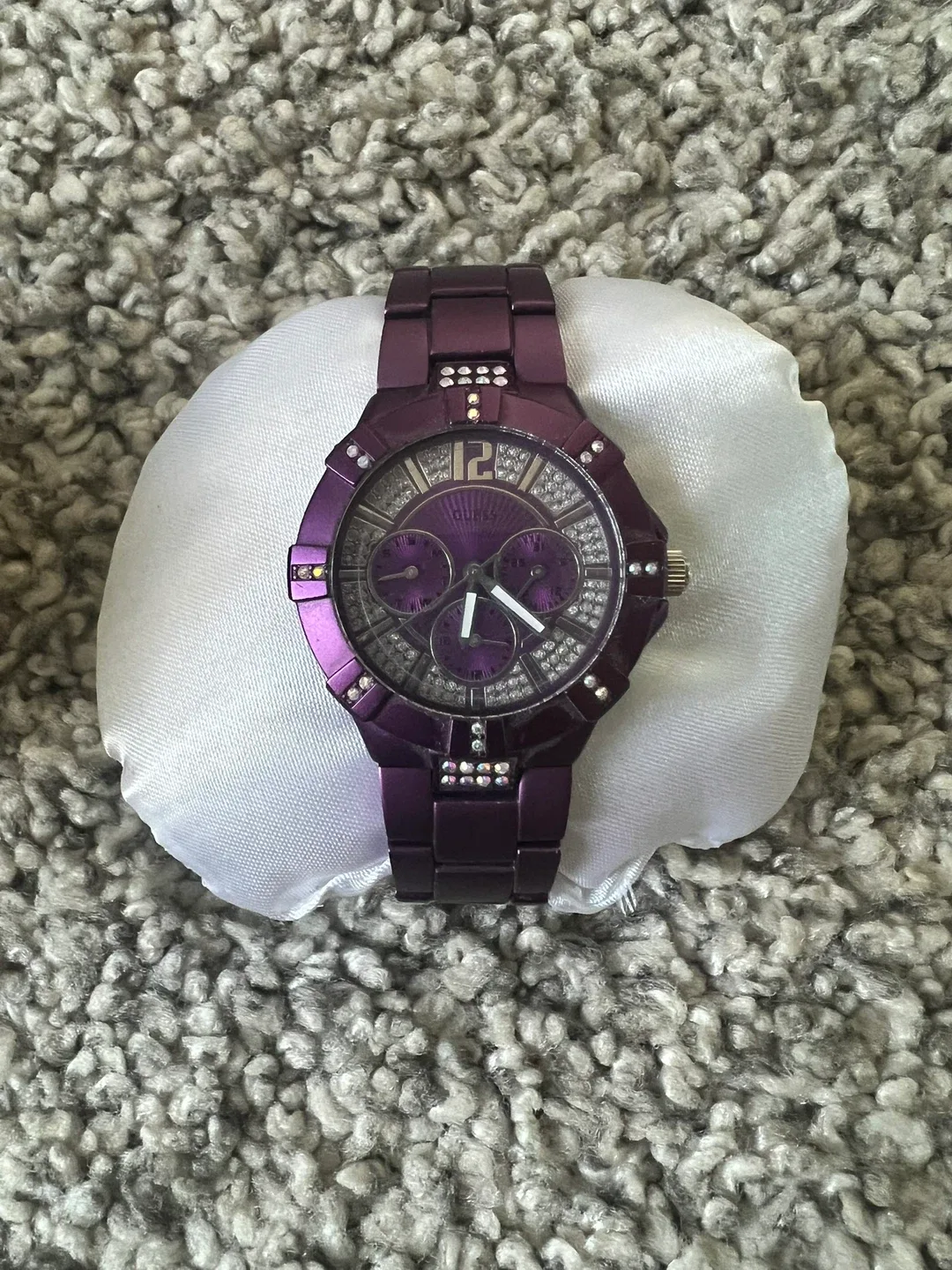 Guess Purple Watch with Bag thumbnail