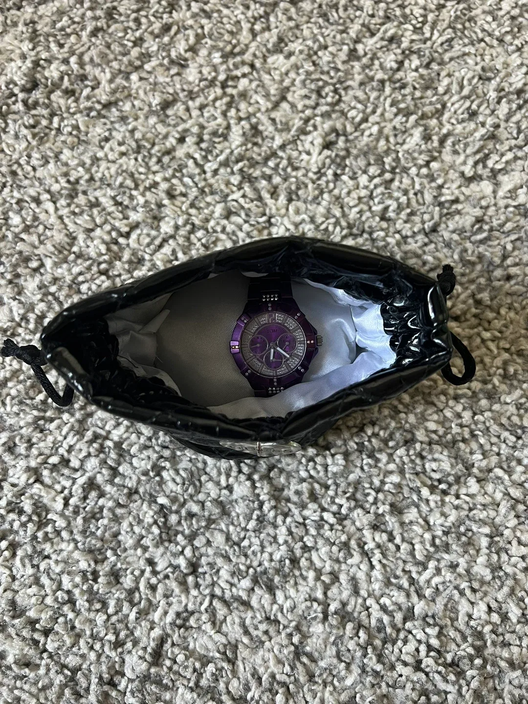 Guess Purple Watch with Bag image indicator(2)