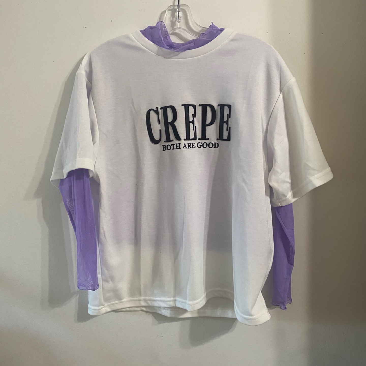 Crepe Both Are Good White Tee