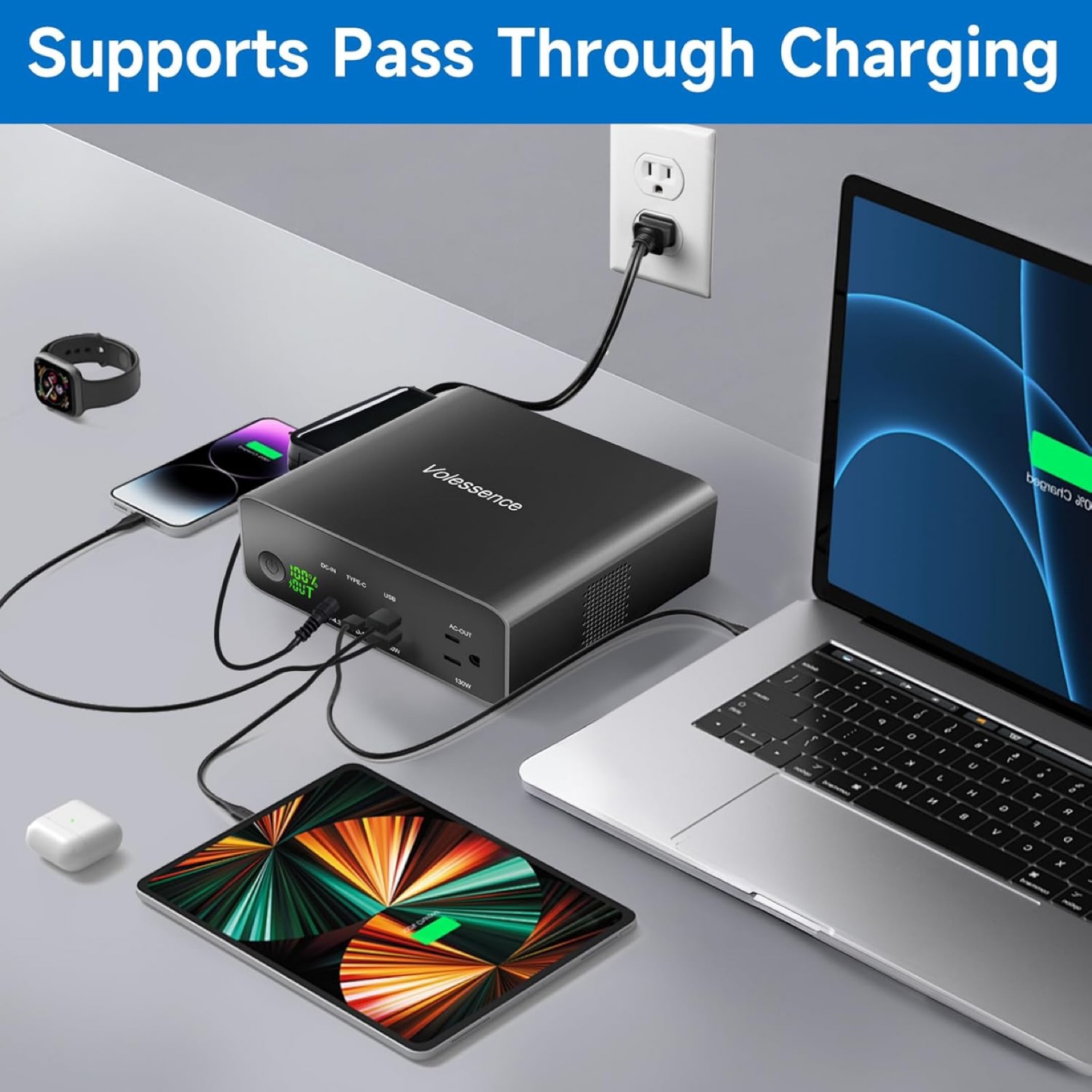 Volessence Portable Power Station 40000mAh/148Wh - photo 5
